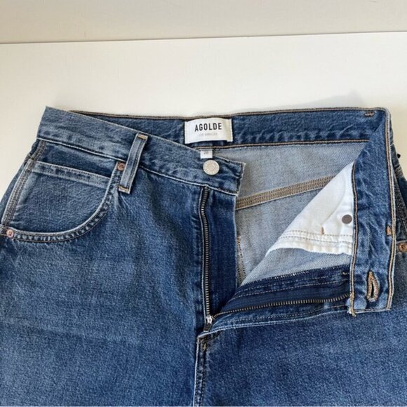 Agolde Magda Denim Carpenter in Darkness - Picture 11 of 13